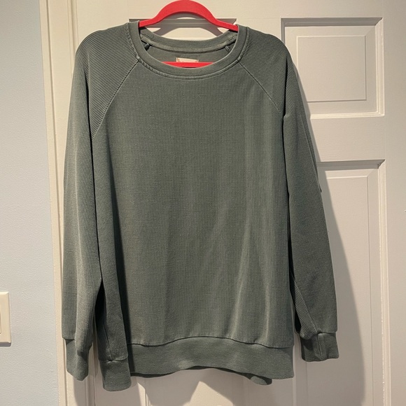Oversized ribbed pullover - Picture 1 of 4